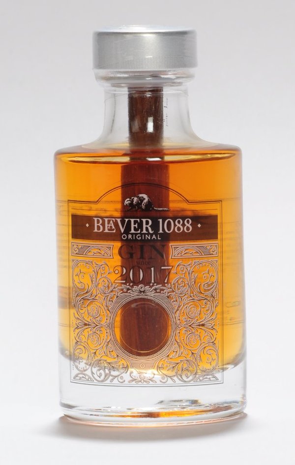 Beaver 1088 Gin mit Eichenstab 47,5 %Vol 50ml "MINI"
